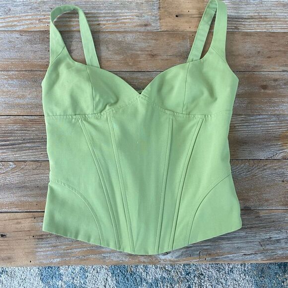Zara Bustier Top Key Lime Green - Picture 7 of 7